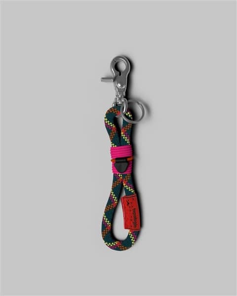 Topologie/トポロジー　8.0mm Loop Key Holder（8.0mmループキーホルダー） Deep Teal Helix FREE