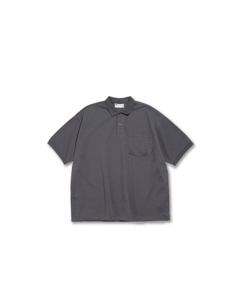 NINEpointNINE/ナインポイントナイン/Element 3D Pocket Polo Shirt GREY L