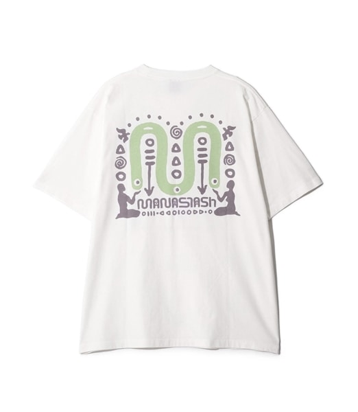 MANASTASH/マナスタッシュ/PUMICE TEE NEON SIGN ホワイト S
