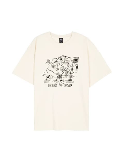 BRAIN DEAD/ブレインデッド/ORACLE T-SHIRT  -NATURAL- NATURAL M