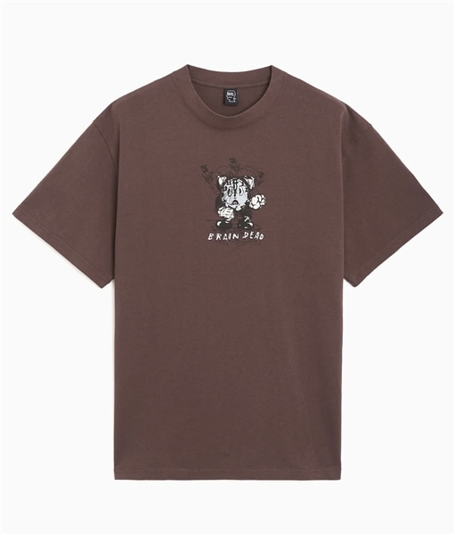 BRAIN DEAD/ブレインデッド/TIME IS NIGHT T-SHIRT -BERRY- BERRY M