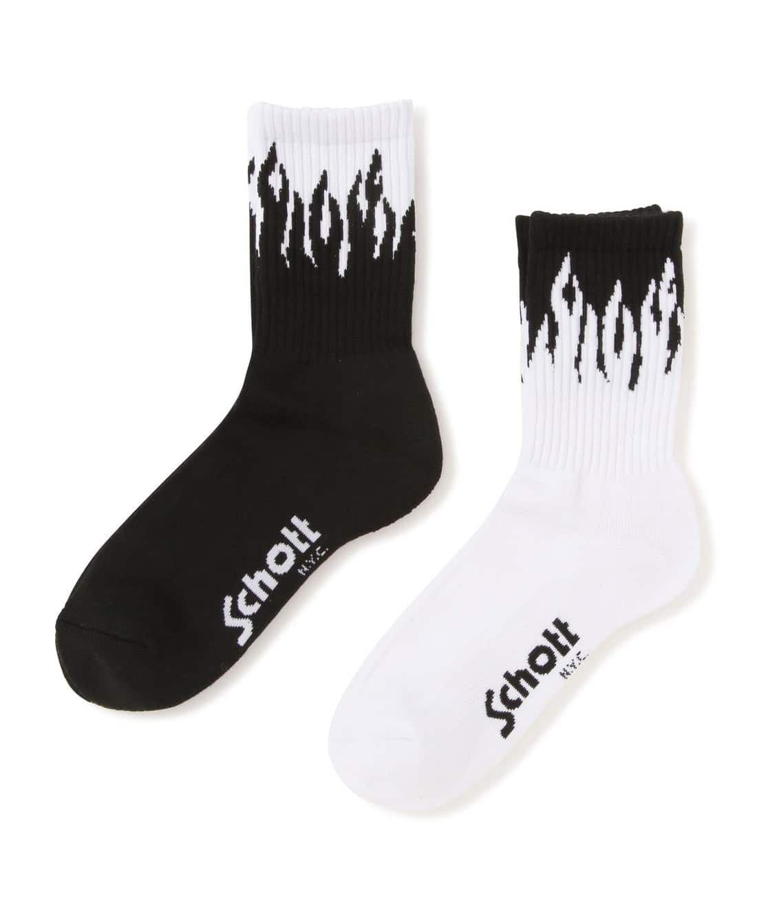 Schott/ショット/HIGT-SOCKS FLAME/フレイム ハイソックス アザー free
