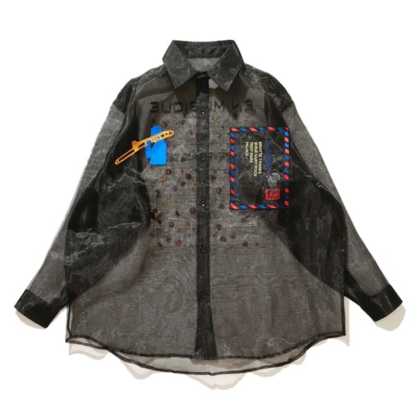 The NERDYS/ナーディーズ/Brigitte Tanaka×The NERDYS EN MUSIQUE Shirt ブリジットタナカ BLACK S