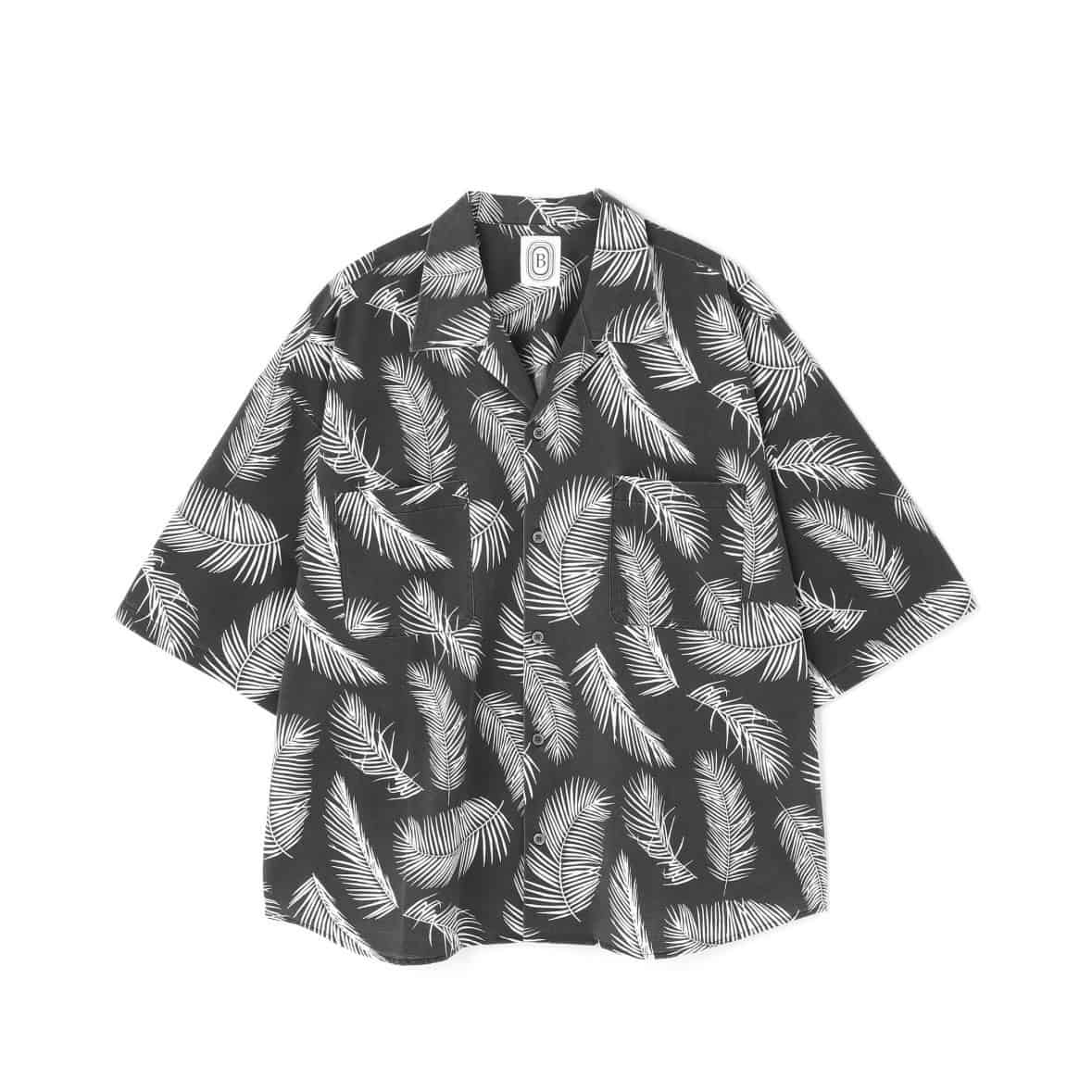 B omnivore/ビーオムニボー/PIGMENT WIND CLOTH SHIRT ピグメントウインドクロスシャツ ブラック M