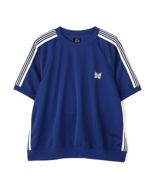 Needles×BEAVER/ニードルズ×ビーバー/別注Track S/S Crew Neck Shirt-Poly Smooth　26SSモデル ROYAL S