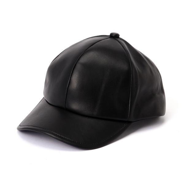 Schott/ショット/LEATHER B.B CAP/レザー ベースボールキャップ ブラック FREE