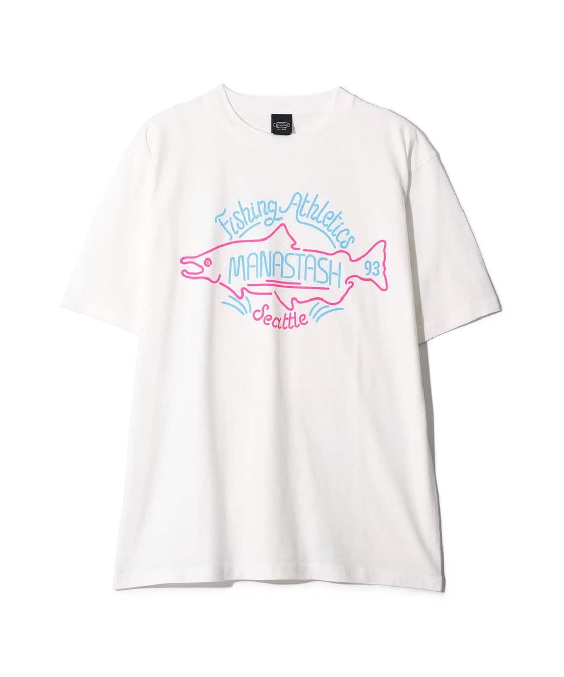 MANASTASH/マナスタッシュ/PUMICE TEE NEON SIGN Tシャツ ホワイト S