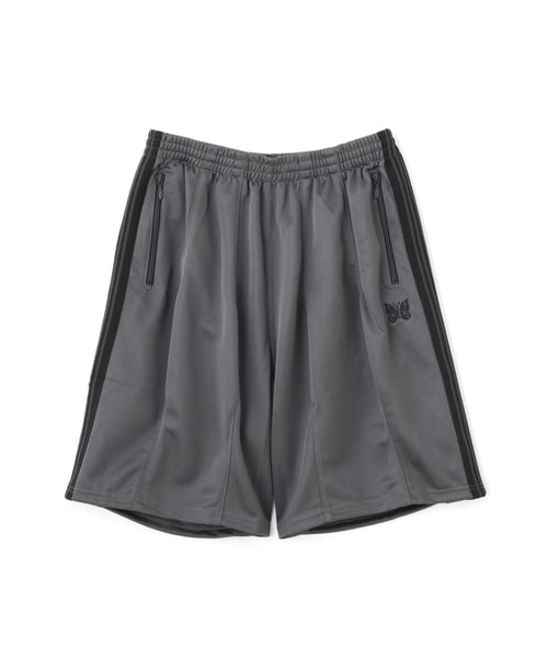 NEEDLES×BEAVER/ニードルズ×ビーバー/別注H.D. TRACK SHORTS - POLY SMOOTH -CHARCOAL- トラックショーツ CHARCOAL M