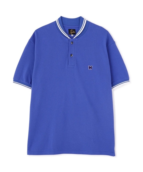 NEEDLES×BEAVER/ニードルズ×ビーバー/別注Shawl Collar S/S Polo - Cotton Pique ポロシャツ　-ROYAL- ROYAL S