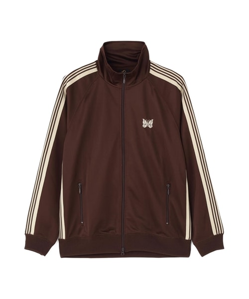 Needles×BEAVER/ニードルズ×ビーバー　別注Track Jacket - Poly Smooth -BROWN- トラックジャケット ブラウン S