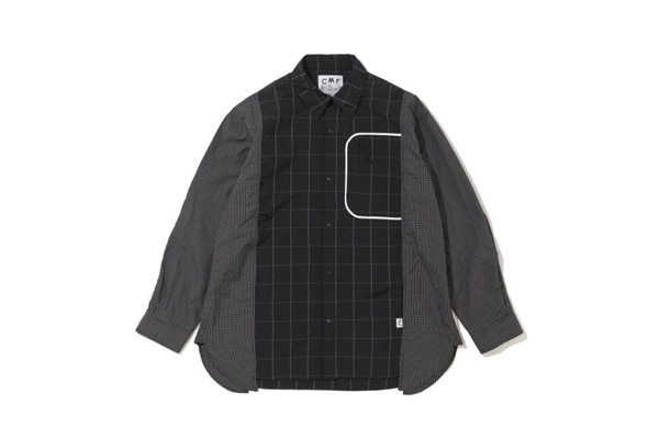 CMF OUTDOOR GARMENT/シーエムエフアウトドアガーメント/ATTACHED SHIRTS CMF2602-S02 GRID BLACK M