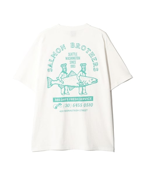MANASTASH/マナスタッシュ/SALMON HEMP TEE ホワイト S