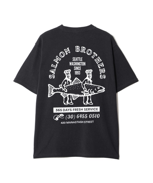 MANASTASH/マナスタッシュ/SALMON HEMP TEE ブラック S