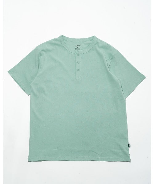 MANASTASH/マナスタッシュ/HEMP＠by manastash/HEMP DAYS S/S TEE HENLEY ミント M