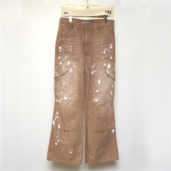 FAF/エフエーエフ(Fake As Flowers/フェイクアスフラワーズ)/Triple Knee Painter Pants トリプルニーペインターパンツ ECRU 2