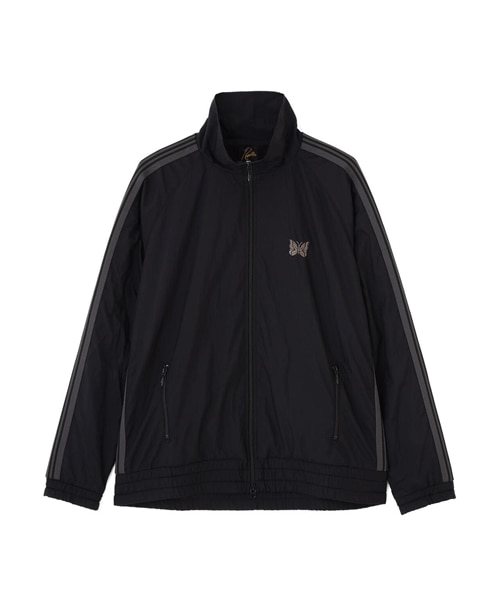 Needles×BEAVER/ニードルズ×ビーバー　別注Track Jacket - NYLON -BLACK- トラックジャケットナイロン BLACK M