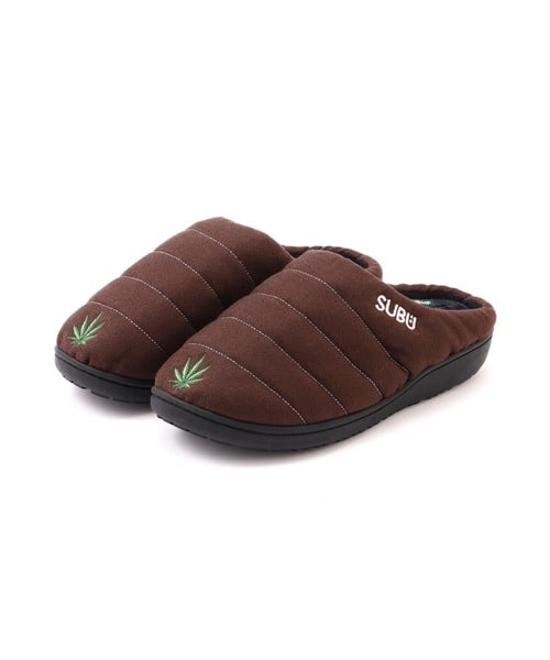 SUBU×MANASTASH/スブ×マナスタッシュ/SUBU x MANASTASH HEMP EMB SANDAL サンダル ダークブラウン 0