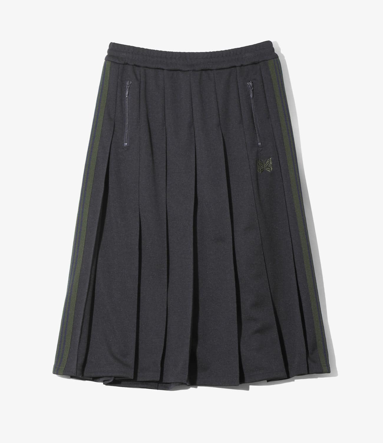 NEEDLES/ニードルズ/PLEATED TRACK SKIRT - POLY SMOOTH トラックスカート NAVY 1
