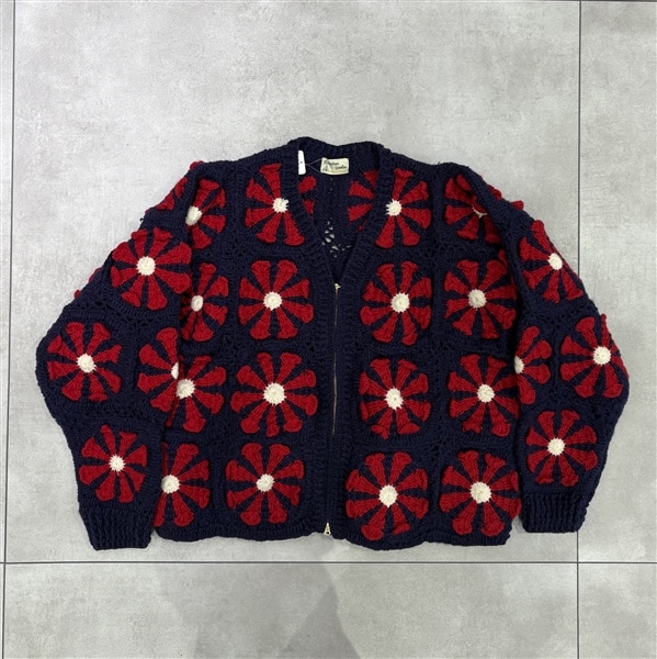 MacMahon Knitting Mills /マクマホンニッティングミルズ/V Neck Zip Cardigan - Squa NAVY FREE