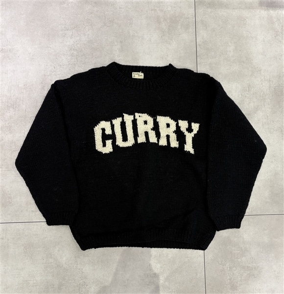 MacMahon Knitting Mills /マクマホンニッティングミルズ/Crew Neck Knit - CURRY BLACK FREE