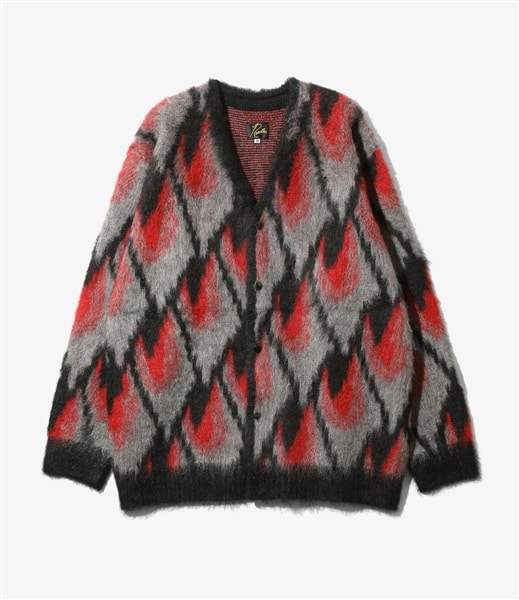 NEEDLES/ニードルズ/MOHAIR CARDIGAN - ABSTRACT モヘアカーディガン ABSTRACT S