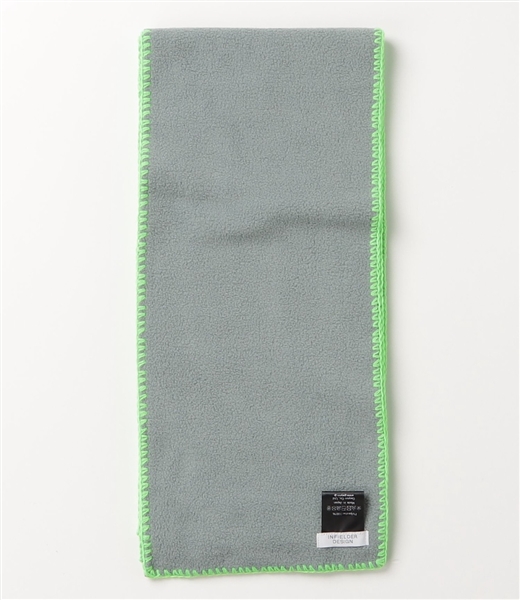 INFIELDER DESIGN/インフィールダーデザイン　blanket stitch fleece Muff マフラー モスグリーン FREE