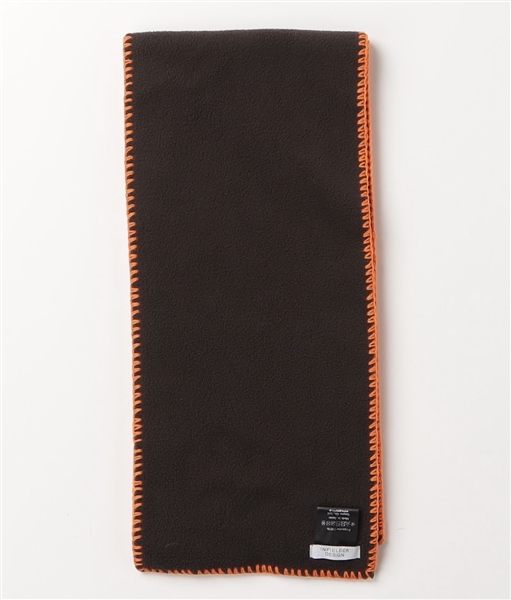 INFIELDER DESIGN/インフィールダーデザイン　blanket stitch fleece Muff マフラー ブラウン FREE