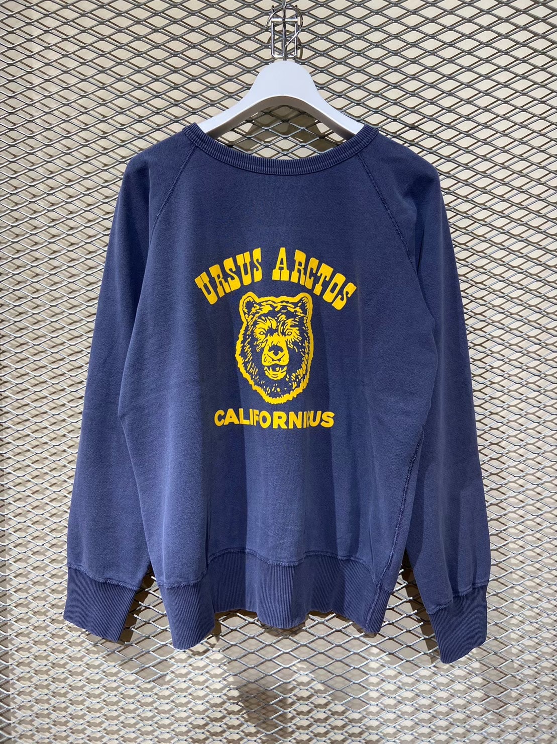 Mixta/ミクスタ 'URSUS ARCTOS' CREW NECK SWEAT RAGRAN(XS Night