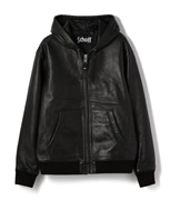 Schott/ショット/LEATHER FULLZIP PARKA/レザー フルジップ