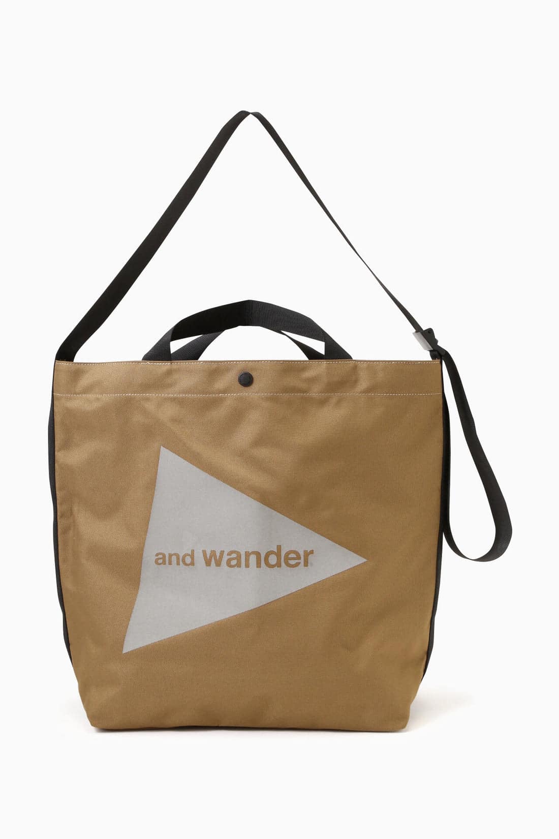 and wander/アンドワンダー/recycle OX logo tote bag トートバッグ