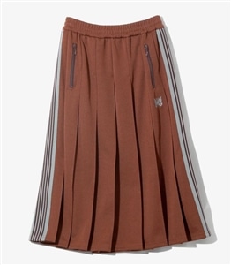 NEEDLES/ニードルズ/Pleated Track Skirt - Poly Smooth -RUST- トラックスカート レディース