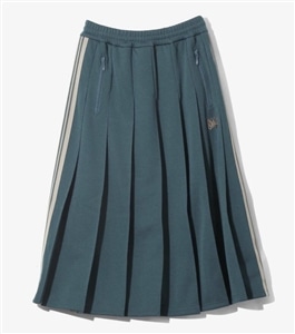 NEEDLES/ニードルズ/Pleated Track Skirt - Poly Smooth -GREEN- トラックスカート レディース