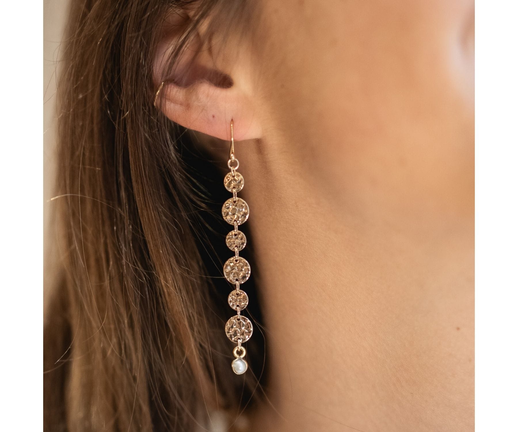 3 ILES NACRE ピアス ゴールド FREE