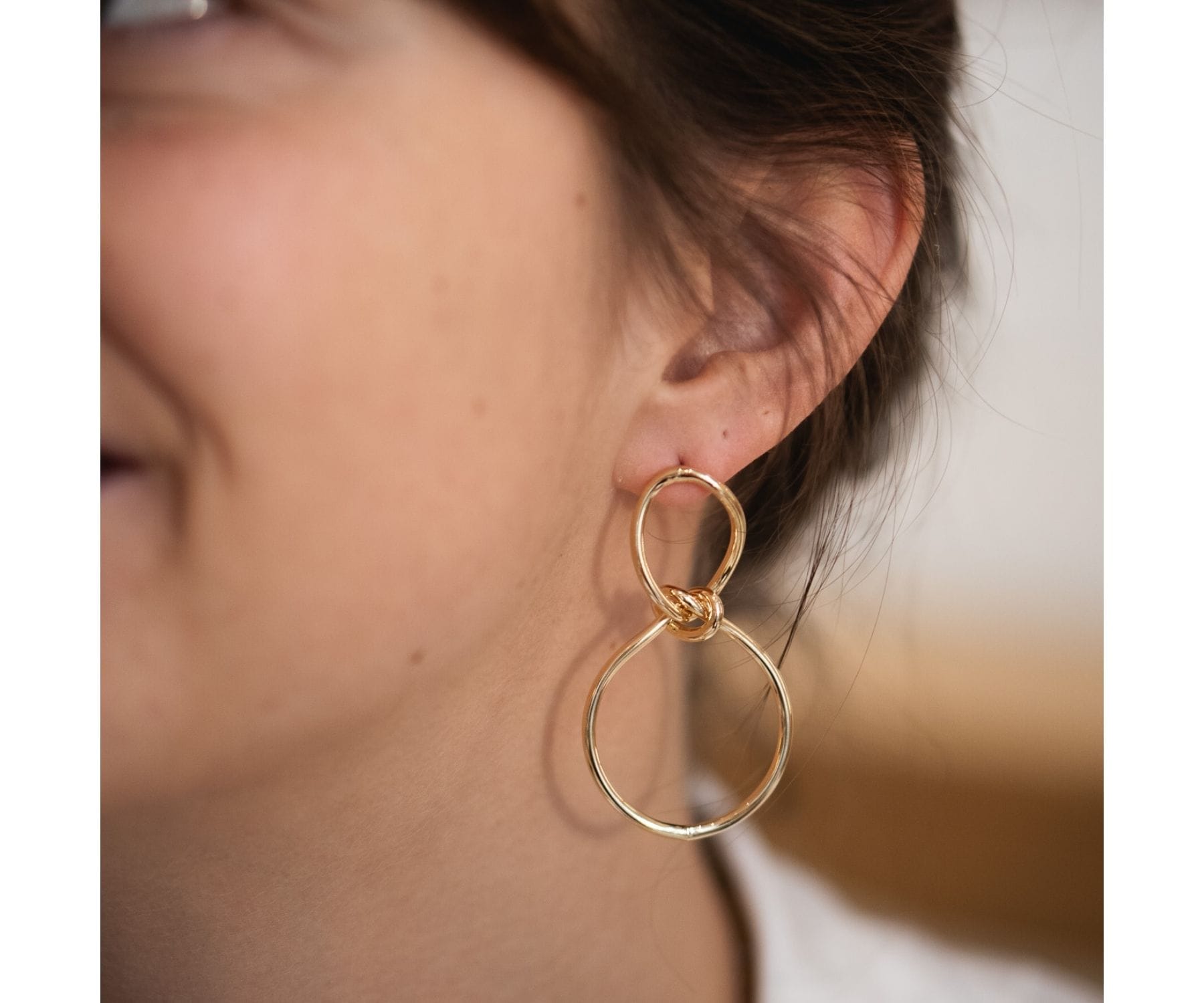 NOEUDピアス ゴールド FREE