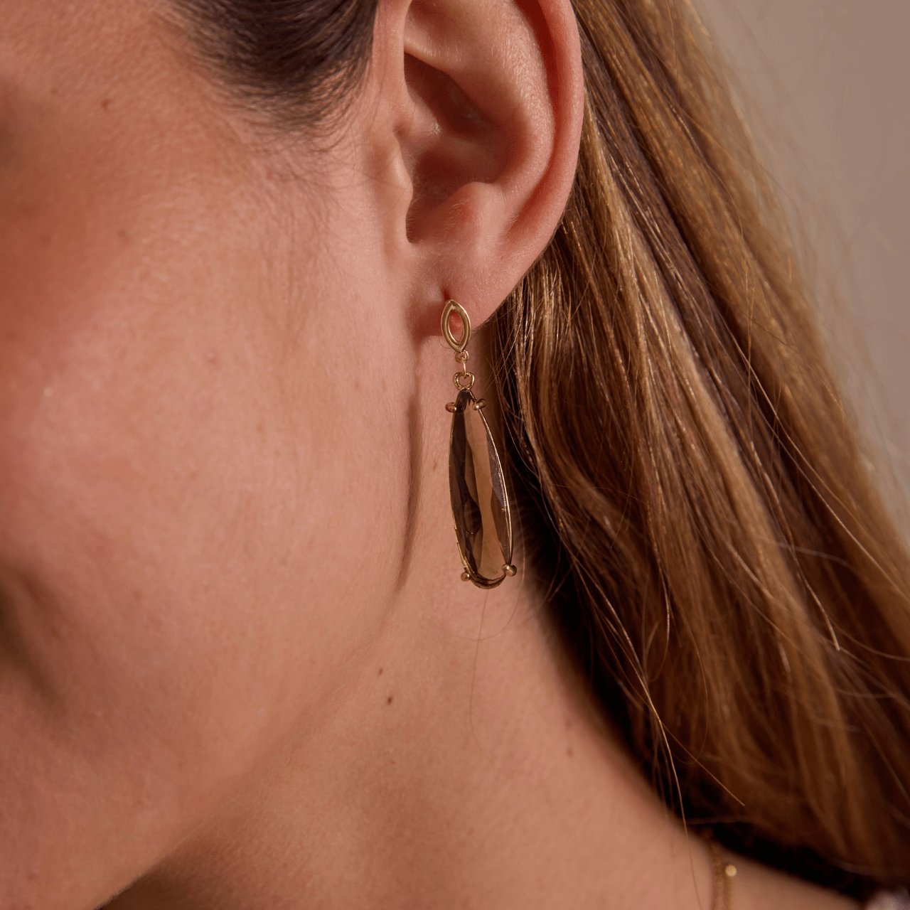 GOUTTEピアス ゴルド FREE