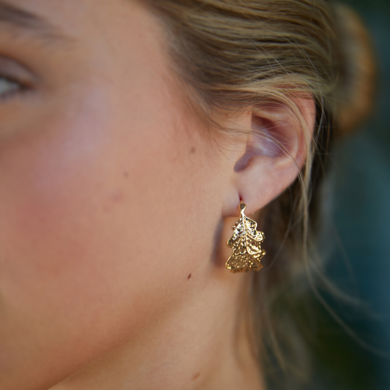 FEUILLE ピアス ゴールド FREE