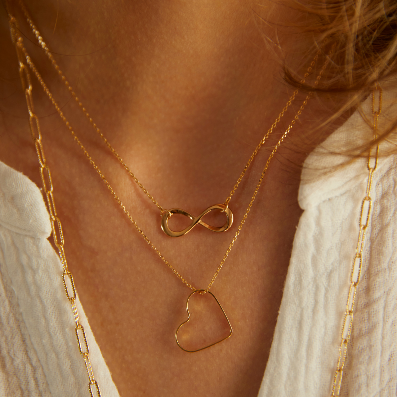 COEUR SIMPLE ネックレス ゴールド Free