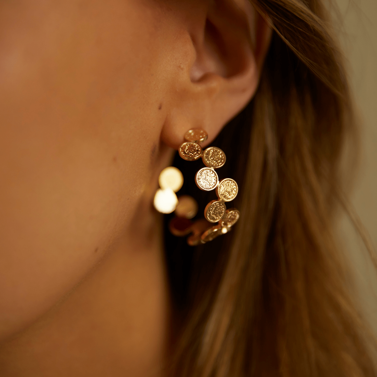 CRESUSピアス ゴールド Free