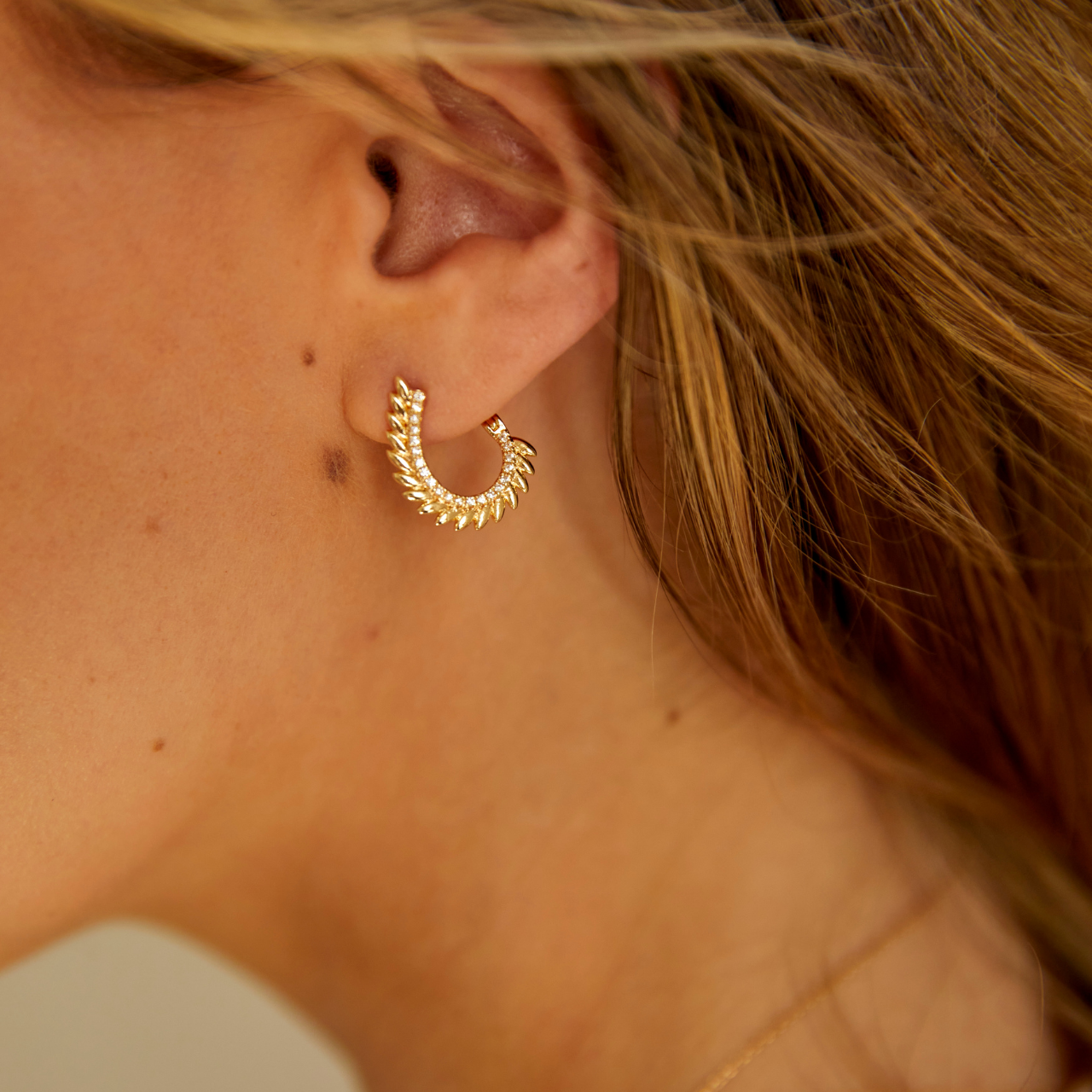 VIOLAINEピアス ゴールド Free