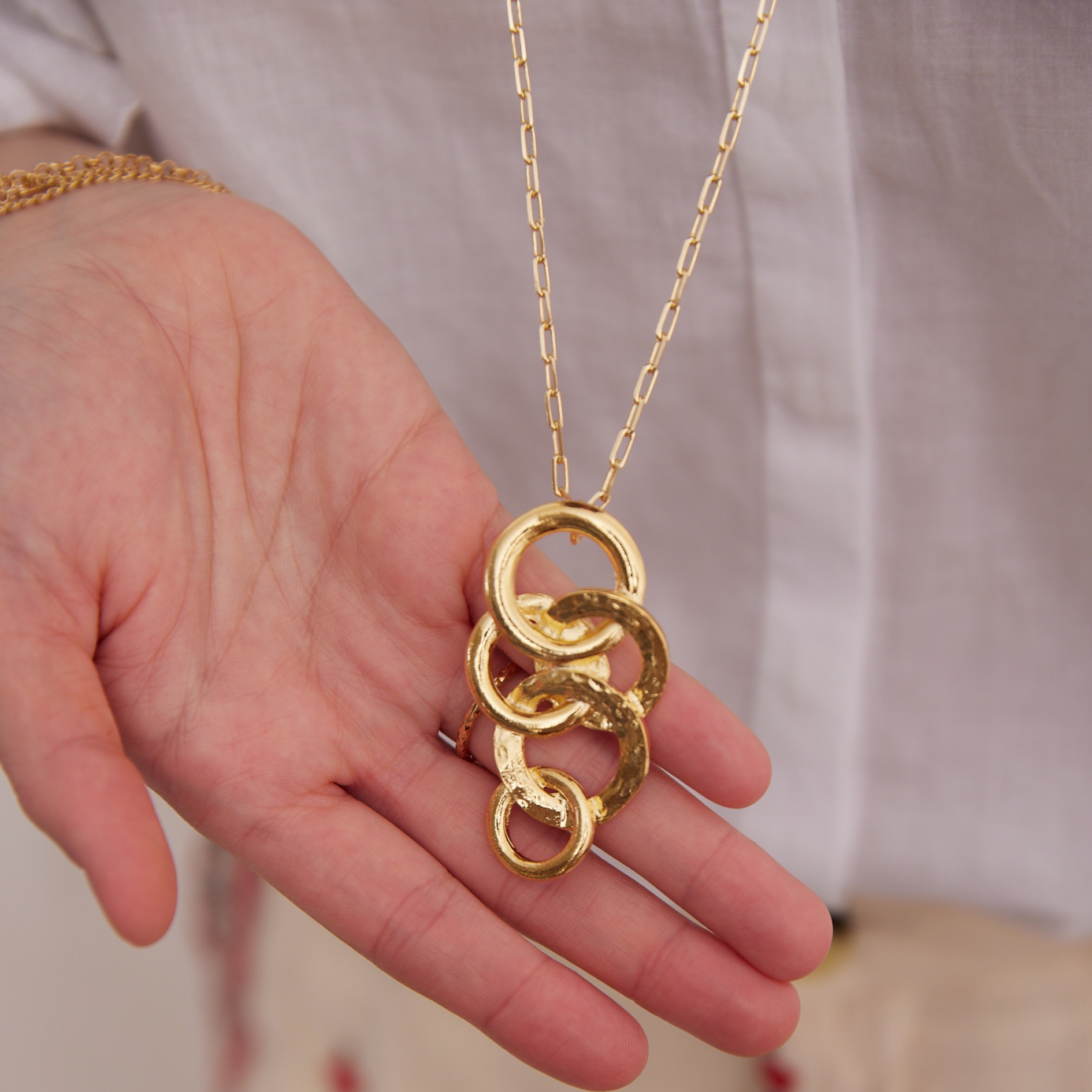 FIDJIロングネックレス ゴールド Free