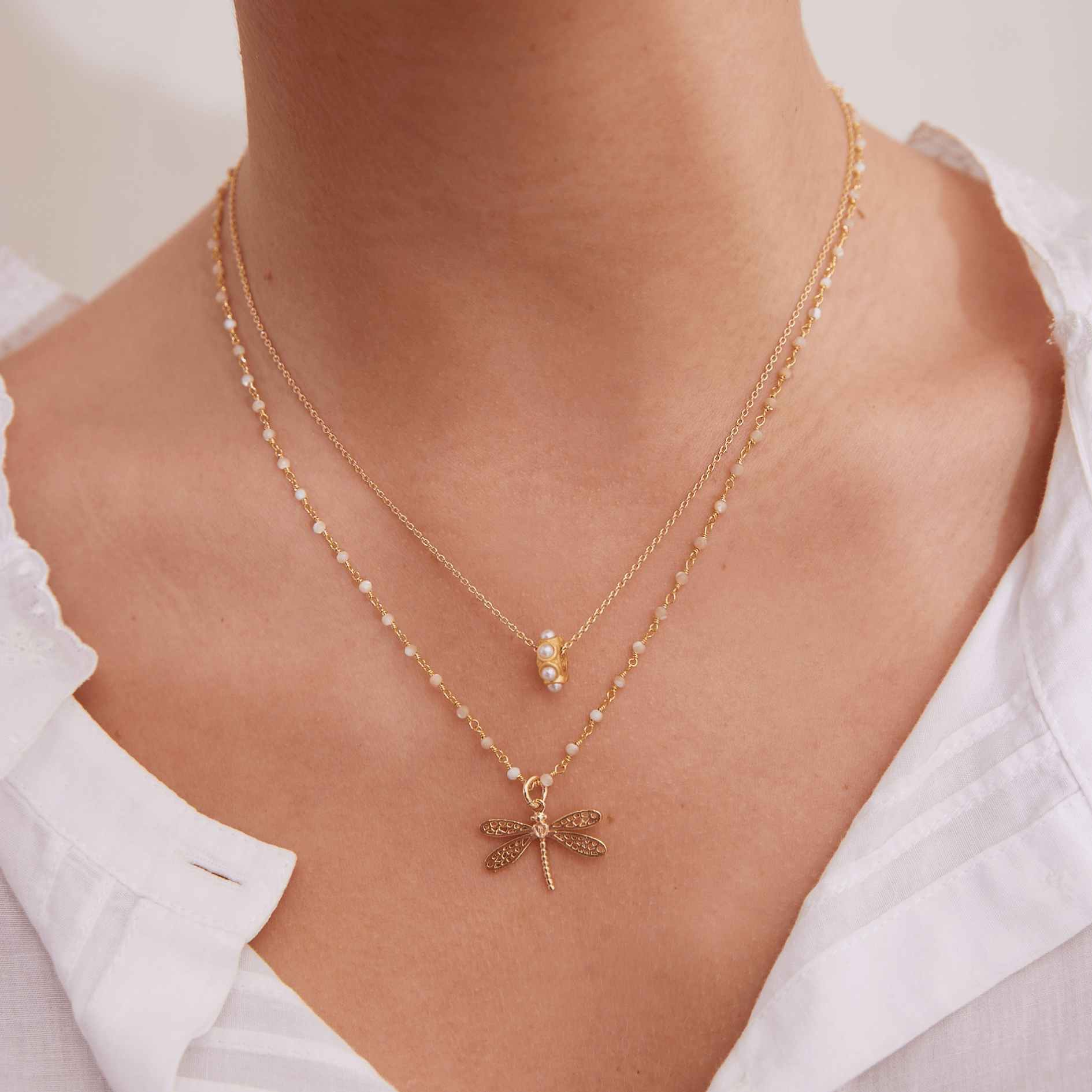 LIBELLULEネックレス ゴールド Free