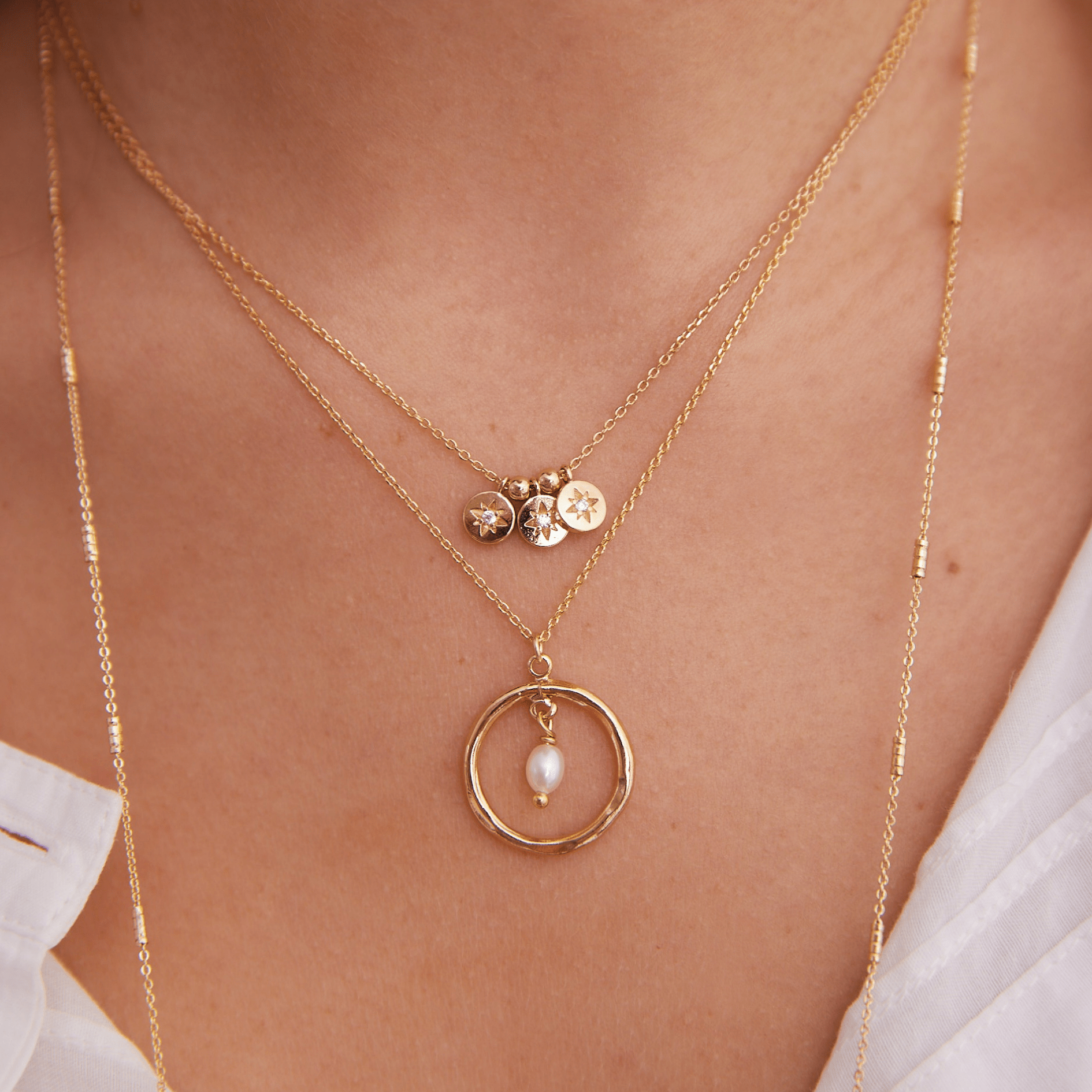 NADINEネックレス ゴールド Free