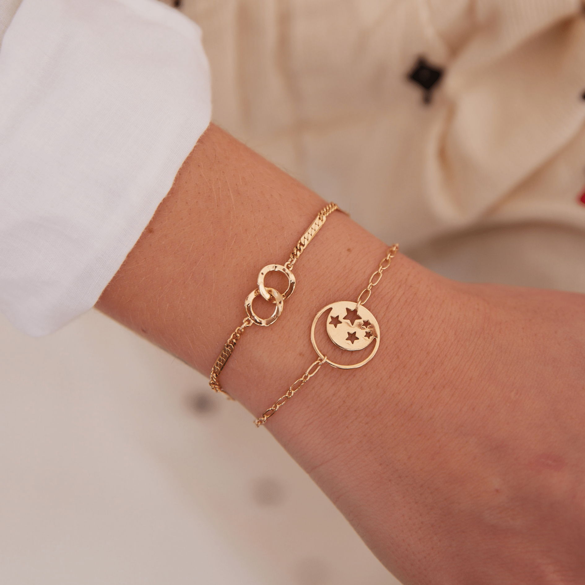 ALINEブレスレット ゴールド Free