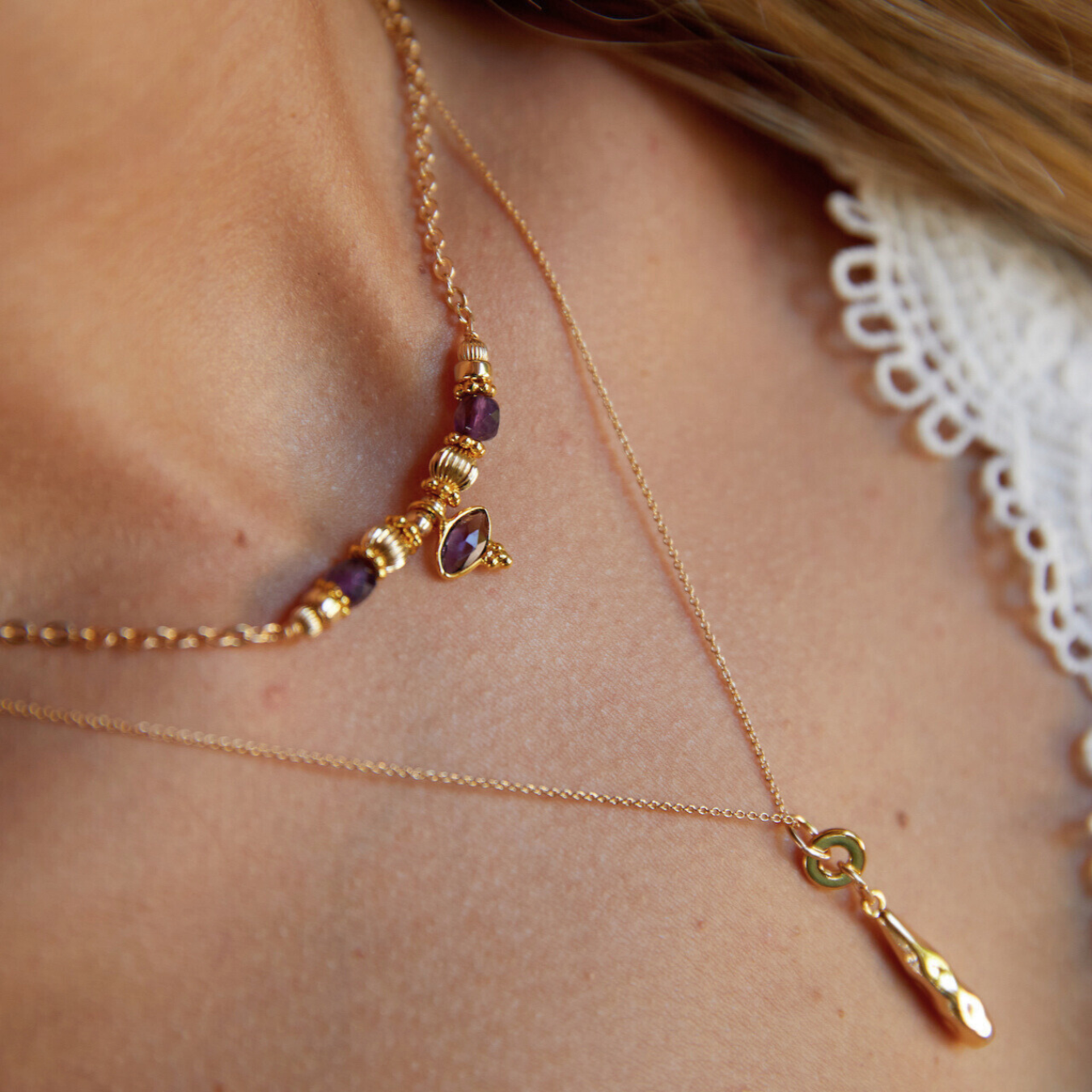 GOUTTEネックレス ゴールド Free