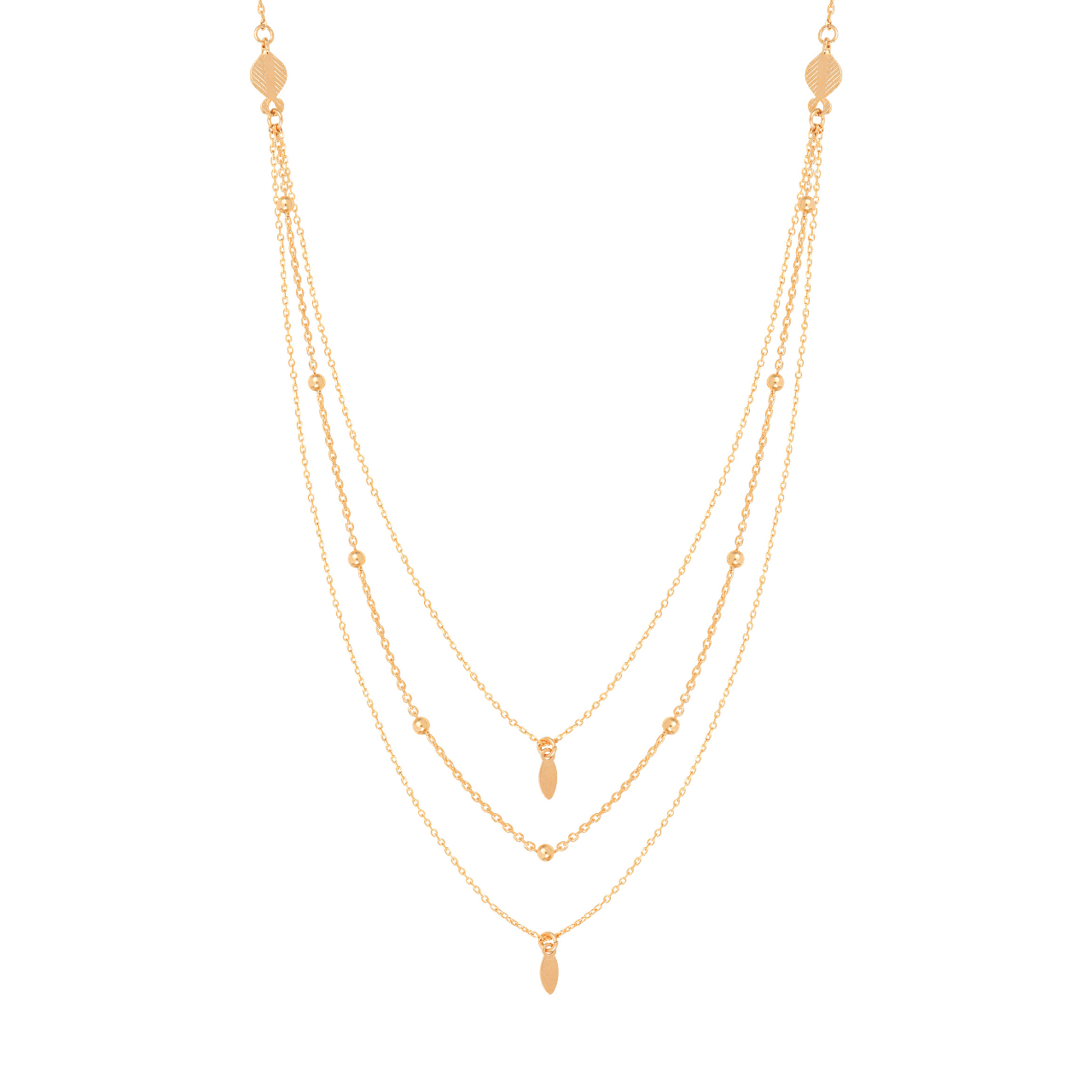 ASTRIDレイヤードネックレス ゴールド