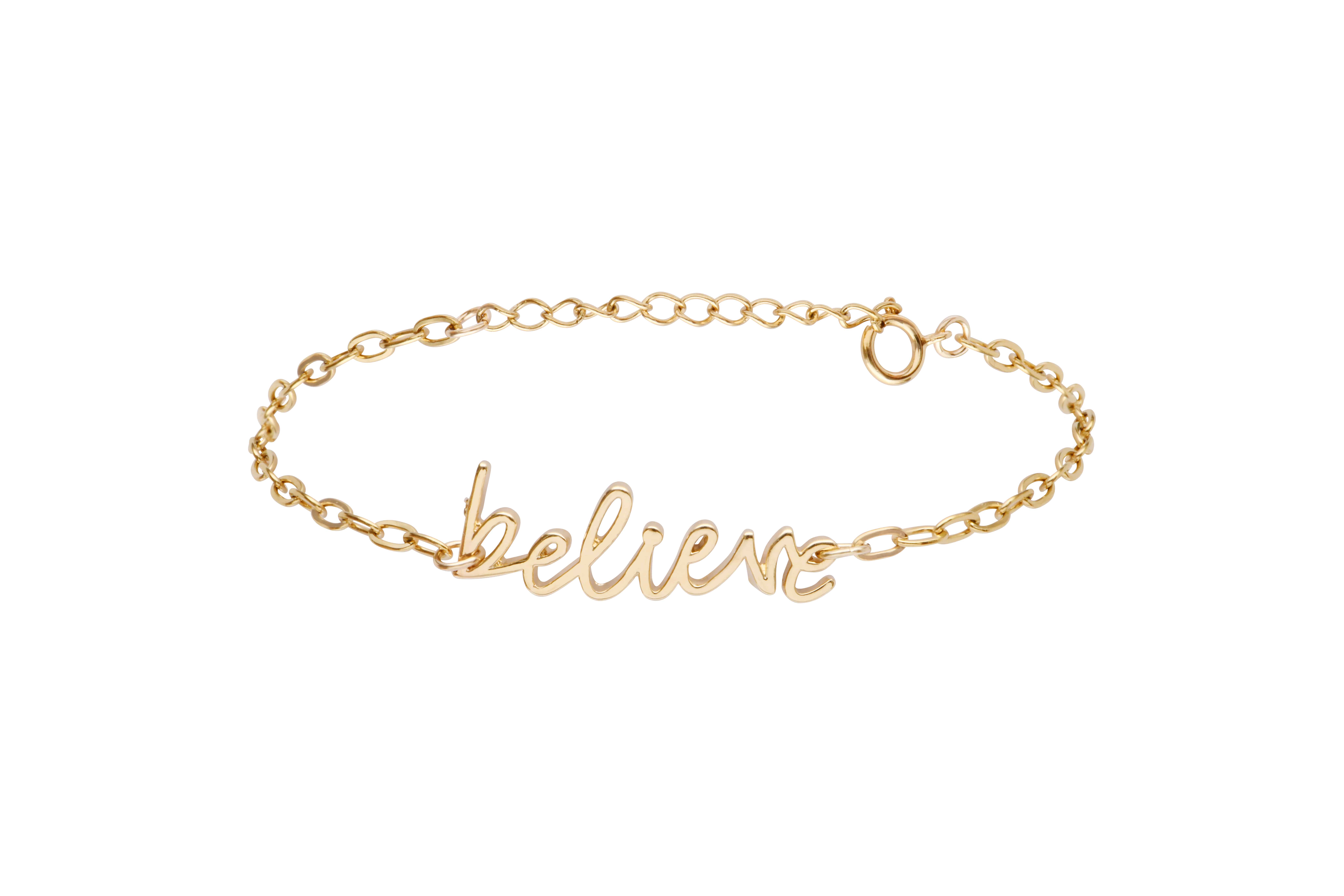 BELEIEVEブレスレット ゴールド Free