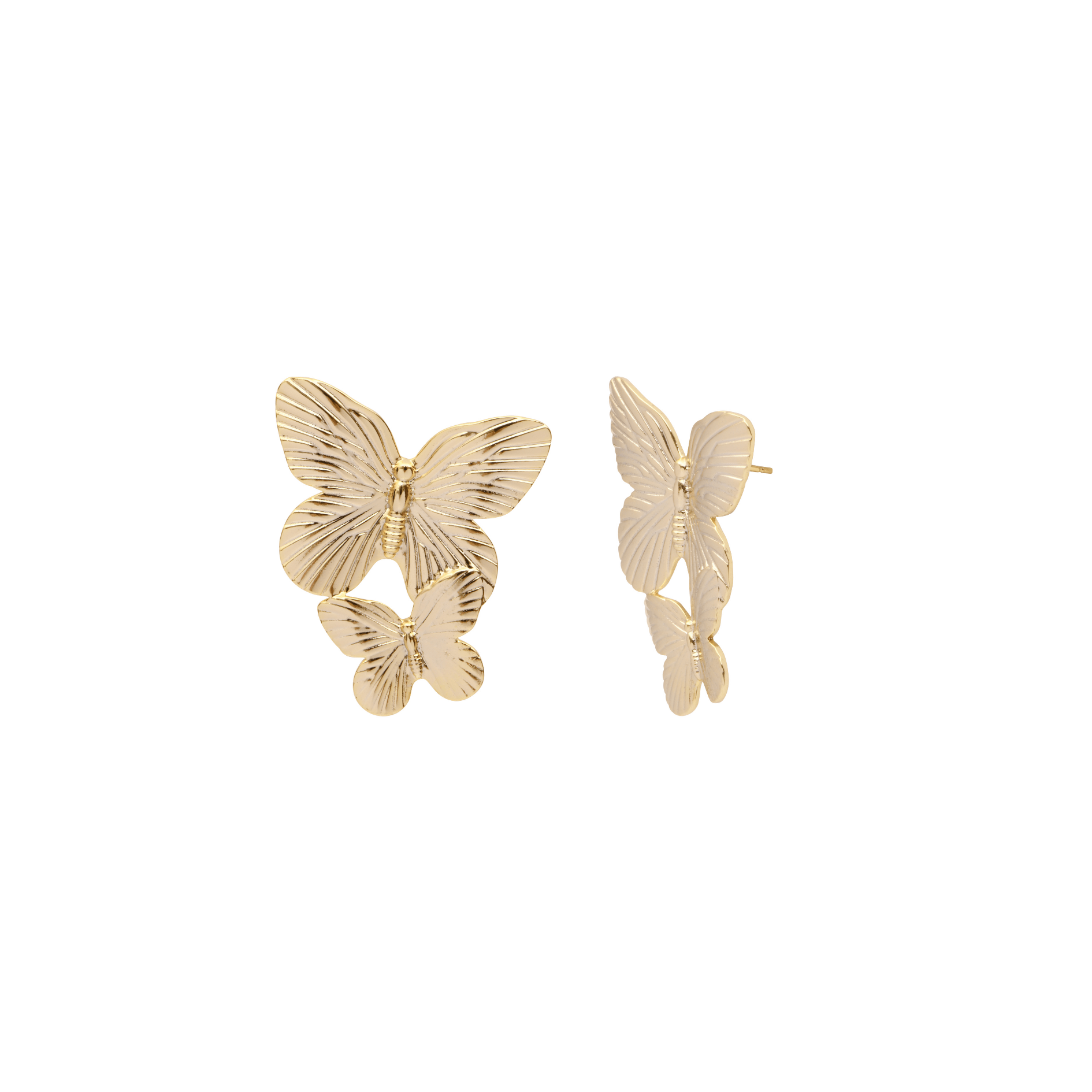 PAPILLONピアス ゴールド Free