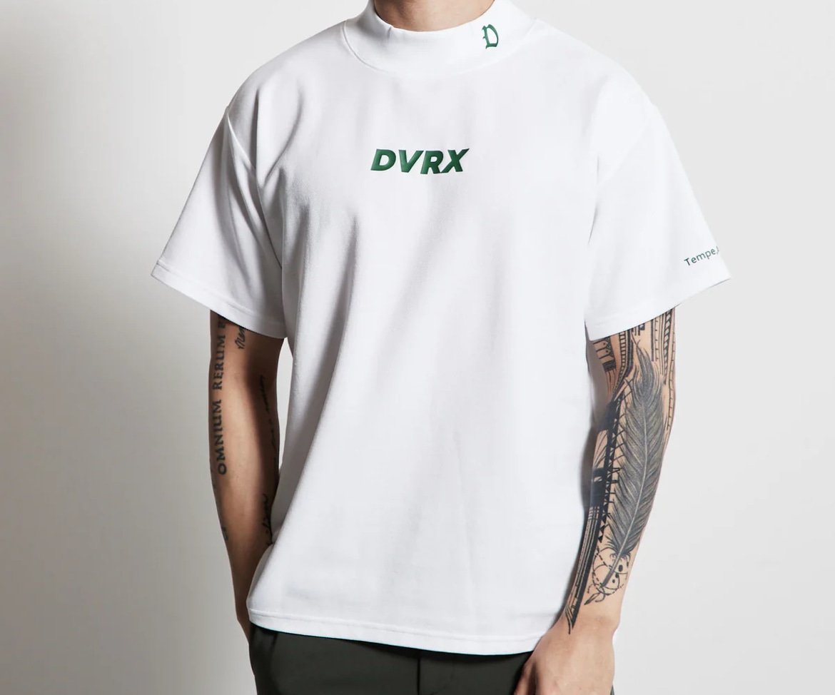 DEVEREUX GOLF/デヴァローゴルフ Classic Mock Neck Tee 763472025-WHITE