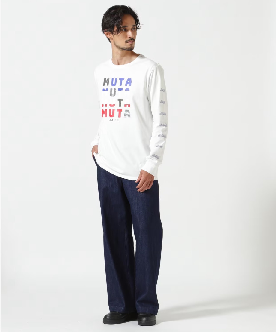 muta MARINE/ムータ マリン/Metal mutaプリント LS Tシャツ【ホワイト】(M ホワイト)｜ ロイヤルフラッシュ｜広島PARCO  | ONLINE PARCO（オンラインパルコ）