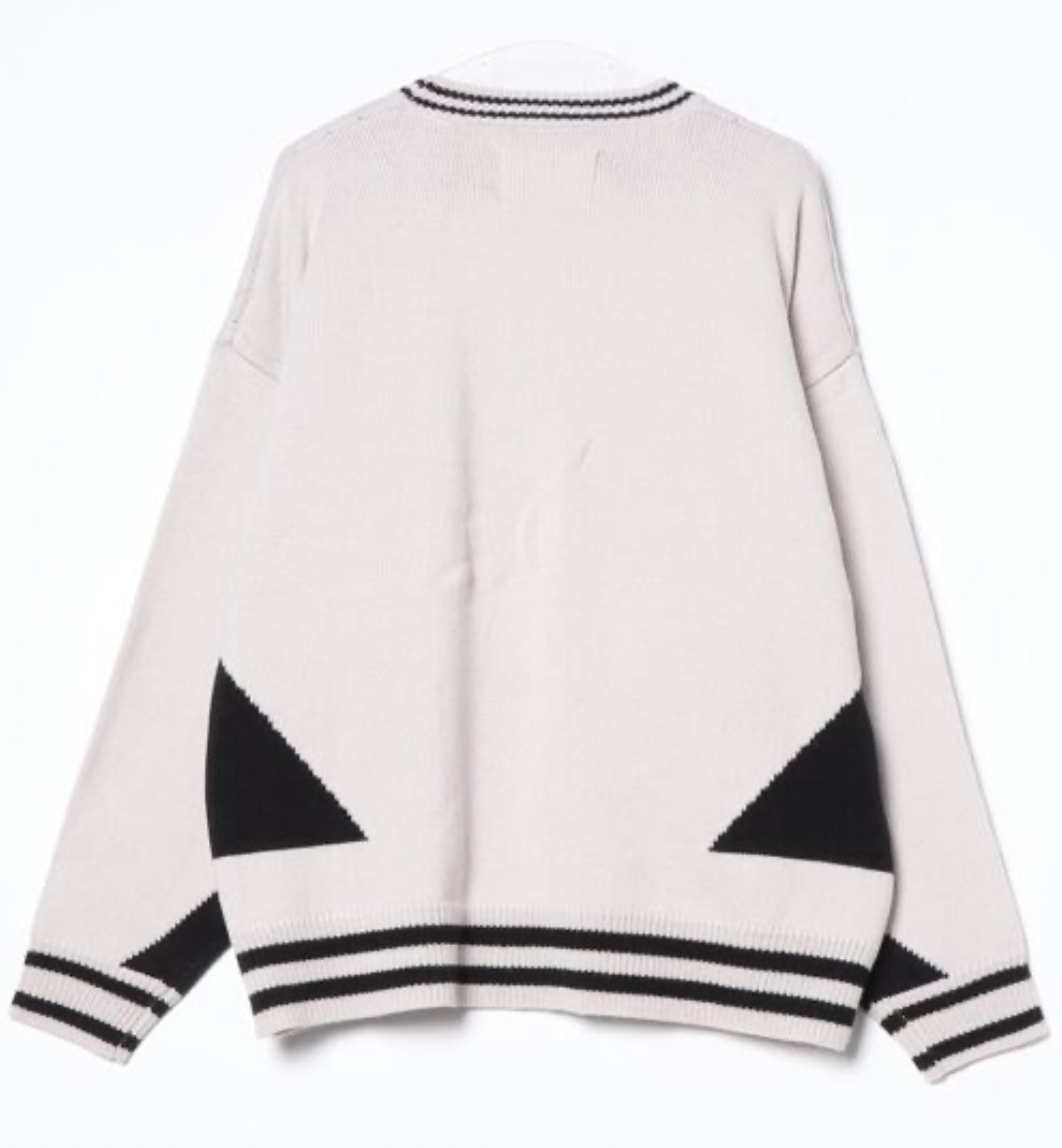 amok /アモク/別注GAME KNIT【ホワイト】(M white)｜ ロイヤル 